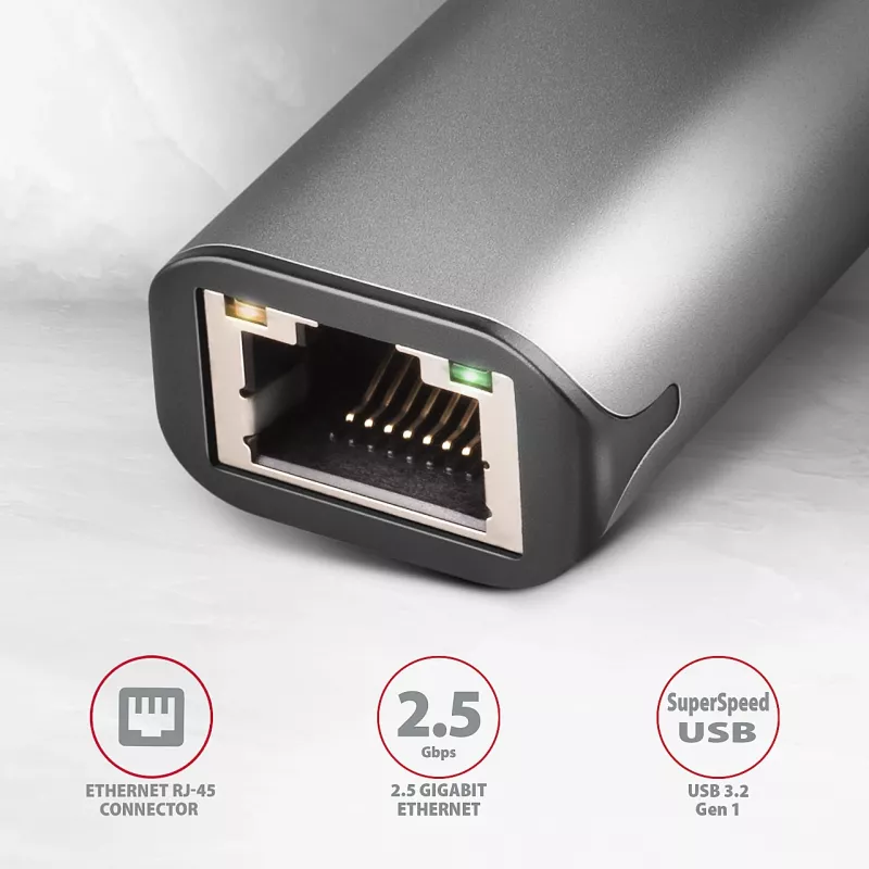 Axagon ADE-25RC SuperSpeed USB-C 2,5 Gigabit Ethernet προσαρμογέας