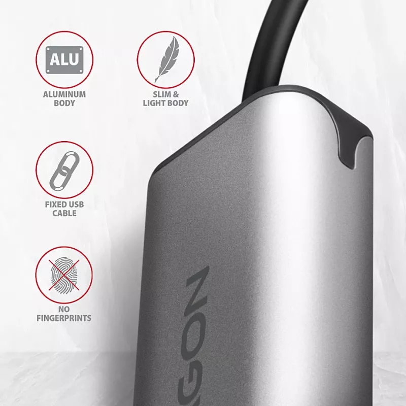 Axagon ADE-25RC SuperSpeed USB-C 2,5 Gigabit Ethernet προσαρμογέας
