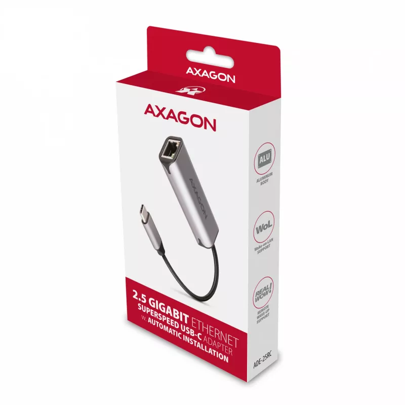 Axagon ADE-25RC SuperSpeed USB-C 2,5 Gigabit Ethernet προσαρμογέας