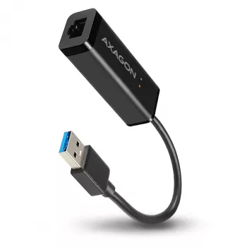 Axagon ADE-SR USB-A Gigabit Ethernet προσαρμογέας, ενσύρματος, USB, Ethernet, 1000 Mbit/s, μαύρο