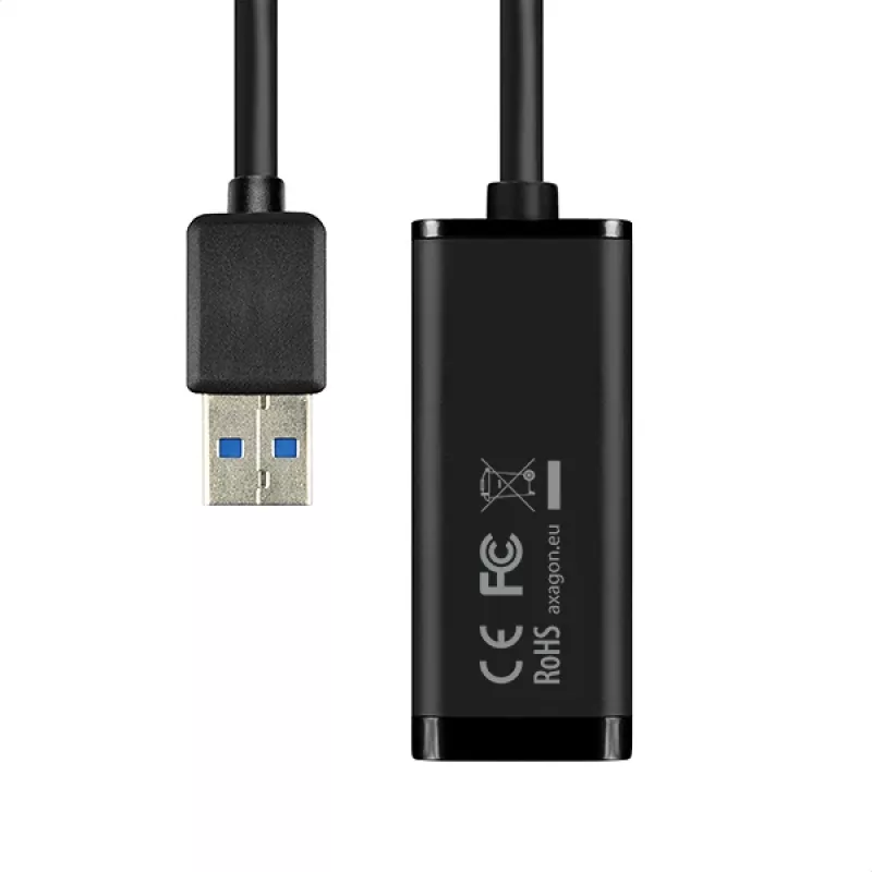 Axagon ADE-SR USB-A Gigabit Ethernet προσαρμογέας, ενσύρματος, USB, Ethernet, 1000 Mbit/s, μαύρο