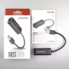 Axagon ADE-SR USB-A Gigabit Ethernet προσαρμογέας, ενσύρματος, USB, Ethernet, 1000 Mbit/s, μαύρο