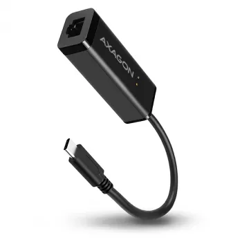 Axagon ADE-SRC USB-C Gigabit Ethernet προσαρμογέας, ενσύρματος, USB Type-C, Ethernet, 1000 Mbit/s, μαύρο