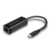 Axagon ADE-SRC USB-C Gigabit Ethernet προσαρμογέας, ενσύρματος, USB Type-C, Ethernet, 1000 Mbit/s, μαύρο