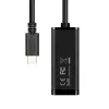 Axagon ADE-SRC USB-C Gigabit Ethernet προσαρμογέας, ενσύρματος, USB Type-C, Ethernet, 1000 Mbit/s, μαύρο