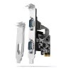 Axagon PCEA-S2N PCIe - 2x σειριακές θύρες 250 kbps Adapter με SP & LP