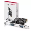 Axagon PCEA-S2N PCIe - 2x σειριακές θύρες 250 kbps Adapter με SP & LP
