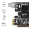 Axagon PCEE-GRF PCIe - Gigabit Ethernet Adapter Realtek 8111F με SP & LP