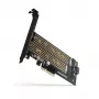 Axagon PCEM2-D PCIe x4 - M.2 NVMe M-Key + SATA B-Key Slot Adapter με SP & LP