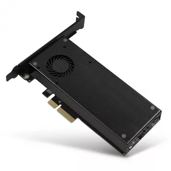 Axagon PCEM2-DC PCIe x4 - M.2 NVMe M-Key + SATA B-Key Slot Adapter με ψύκτρα, SP & LP