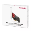 Axagon PCEM2-ND PCIe x8 - Διπλός M.2 NVMe M-Key Slot Adapter, RAID, Dataswitch, με SP & LP