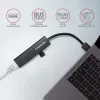 Axagon HMA-GL3A Multiport Hub USB 3.0 τύπου A Gbit-LAN 3x USB-A microSD Ενσύρματο USB 3.2 Gen 1 (3.1 Gen 1) Type-A Μαύρο