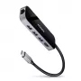 Axagon HMC-6GL USB 3.2 Gen 1 Hub, 3x USB-A, HDMI 4K/30Hz, RJ-45, PD 100W, καλώδιο USB-C 20 cm