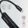 USB-C Hub Axagon HMC-GL3A 3x USB-A Gbit-LAN Μαύρο