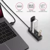 Axagon HUE-M1AL 4x USB 3.2 Gen 1 MINI-Hub, Μεταλλικό, καλώδιο USB-A 1,2 m