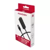 Axagon HUE-M1AL 4x USB 3.2 Gen 1 MINI-Hub, Μεταλλικό, καλώδιο USB-A 1,2 m