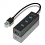 Axagon HUE-S2B 4x USB 3.0 CHARGING Hub, τροφοδοσία μέσω Micro-USB