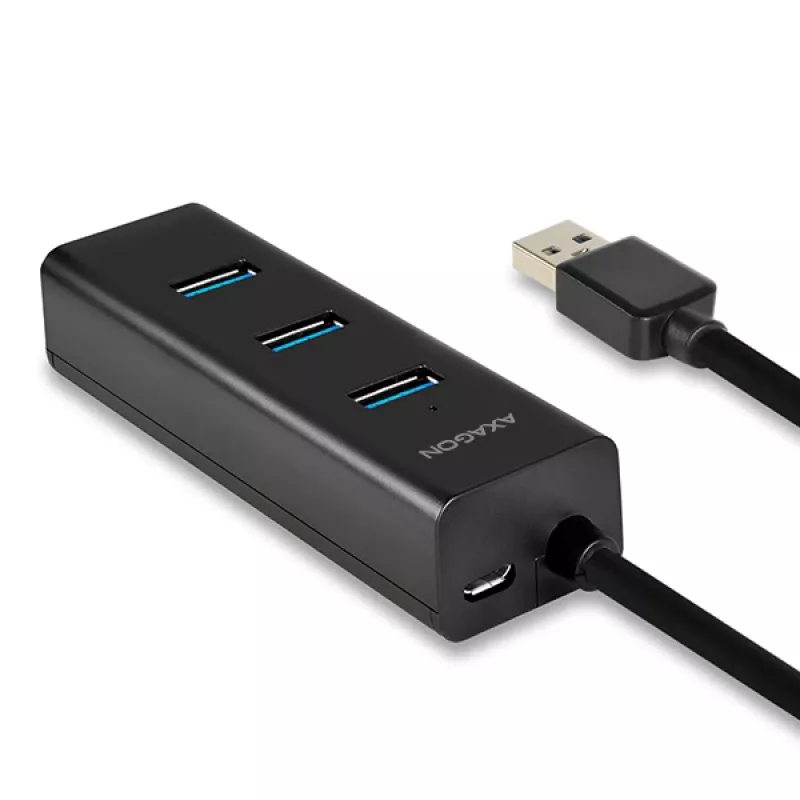 Axagon HUE-S2B 4x USB 3.0 CHARGING Hub, τροφοδοσία μέσω Micro-USB