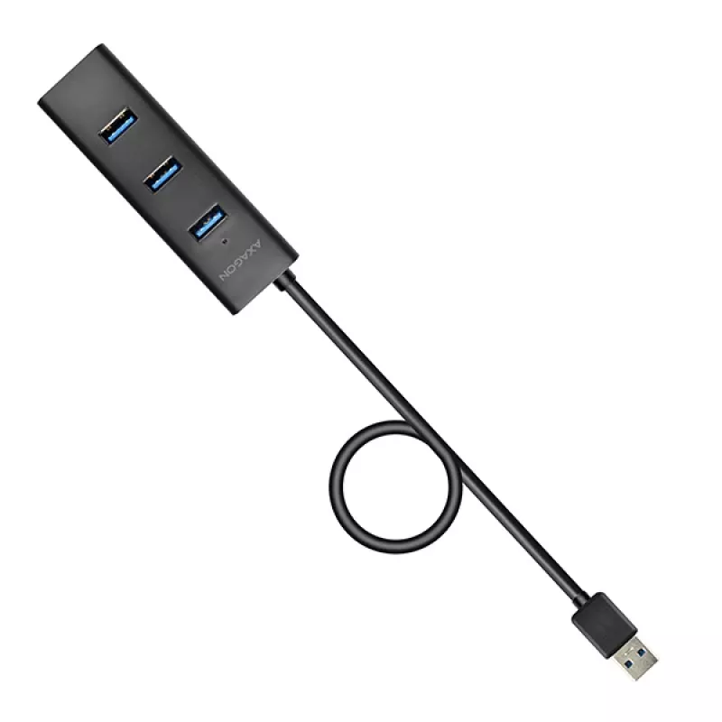 Axagon HUE-S2BL 4x USB 3.0 CHARGING Hub με καλώδιο 1,2 m, τροφοδοσία μέσω Micro-USB