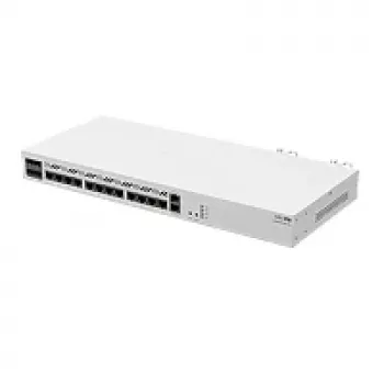 Ενσύρματος Router MikroTik CCR2116-12G-4S+ — 13x Gigabit RJ-45, 4x SFP+, 2000 MHz, DDR4, λευκό