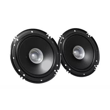 Ηχεία αυτοκινήτου JVC CS-J610X, 2 δρόμων, στρογγυλά 16 cm (165 mm), 300 W μέγ. / 30 W RMS, 4 Ω, κώνος από ανθρακονήματα ενισχυμένο με μίκα, βάθος τοποθέτησης 43 mm, μαύρα, 2 τεμ.