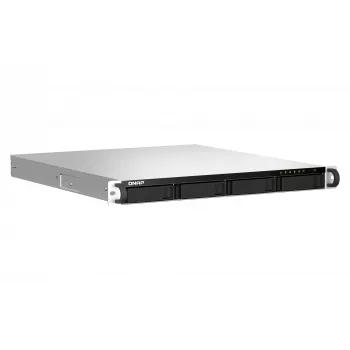 QNAP TS-464U-RP NAS Rack (1U) Intel® Celeron® N5095 8 GB DDR4 0 TB QNAP Turbo System Αλουμίνιο, Μαύρο