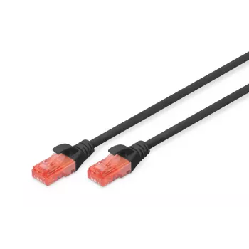 DIGITUS Professional Καλώδιο Patch - CAT6 - U/UTP - Snagless - 3m - Μαύρο