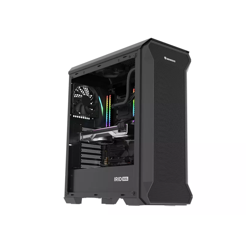 GENESIS Irid 505F Midi Tower Μαύρο