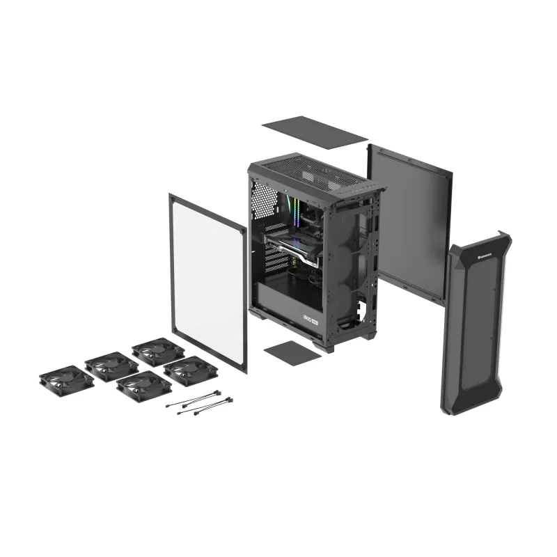 GENESIS Irid 505F Midi Tower Μαύρο