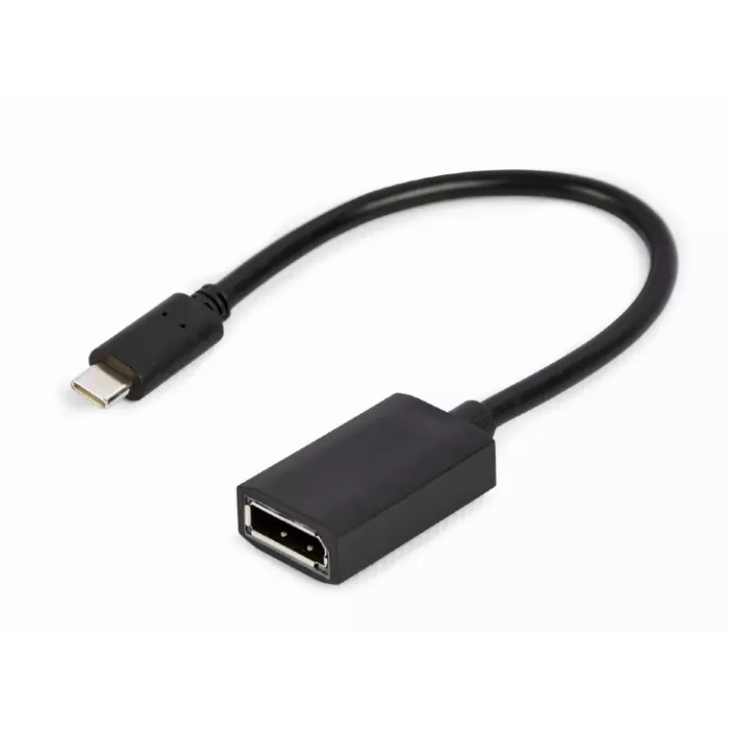 Καλώδιο προσαρμογέα GEMBIRD USB Type-C σε DisplayPort, 4K, 15 cm, Μαύρο