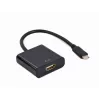 Καλώδιο προσαρμογέα GEMBIRD USB Type-C σε HDMI, 4K@60Hz, 15cm, Μαύρο