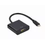 Καλώδιο προσαρμογέα GEMBIRD USB Type-C σε HDMI, 4K@60Hz, 15cm, Μαύρο