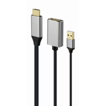 GEMBIRD Ενεργός Αντάπτορας 4K HDMI αρσενικό σε DisplayPort θηλυκό, Μαύρο