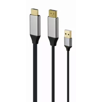 GEMBIRD Ενεργό Καλώδιο Αντάπτορας 4K HDMI αρσενικό σε DisplayPort αρσενικό, 2 m – Μαύρο