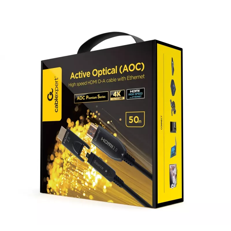 GEMBIRD AOC High speed HDMI D-A Καλώδιο με Ethernet “AOC Premium Series”, 50m