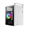 Κουτί PC AEROCOOL PGS CS-109-G-WT-v1 Mini Tower SPCC λευκό — microATX, έως 26 cm GPU, FRGB, Mesh-Front