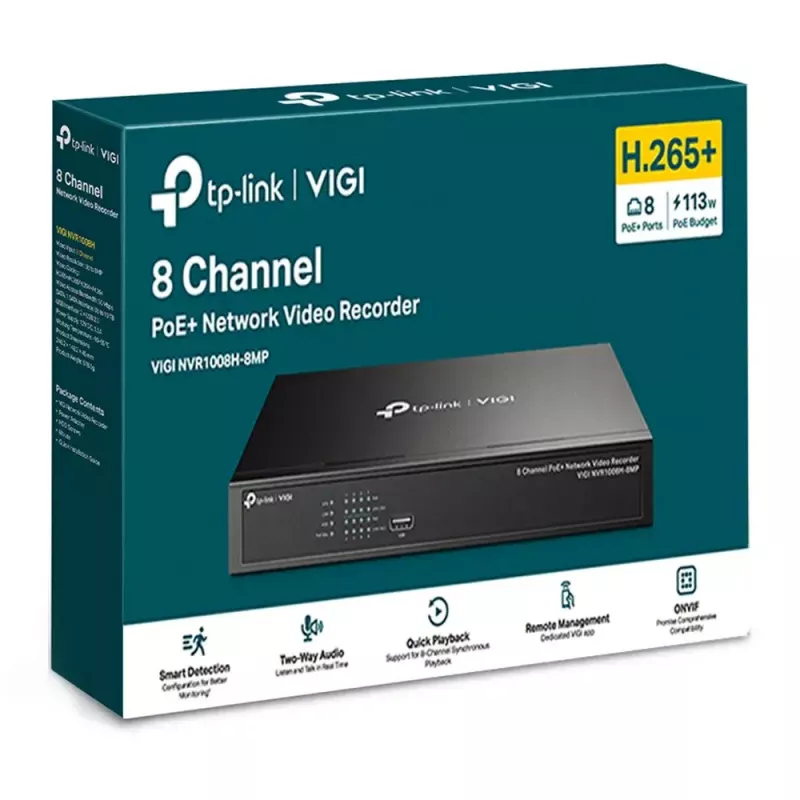 TP-Link VIGI 8-Κανάλι PoE+ Καταγραφικό Βίντεο Δικτύου