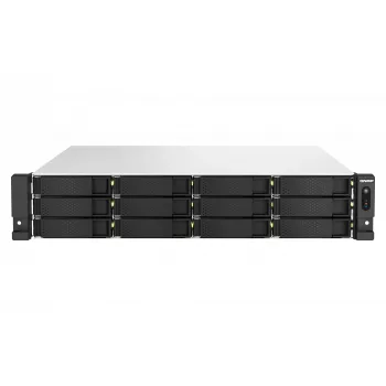 QNAP TS-h1887XU-RP NAS Rack (2U) Intel Xeon E E-2334 16 GB DDR4 0 TB QuTS hero Black, Λευκό