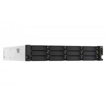 QNAP TS-H1887XU-RP NAS Rack (2U) Intel Xeon E E-2336 32 GB DDR4 0 TB QuTS hero Black, Λευκό