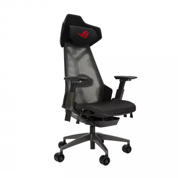 Καρέκλα gaming ASUS ROG Destrier Ergo με πλέγμα, πλάτη mesh, μαύρη, 720mm 840mm 134cm