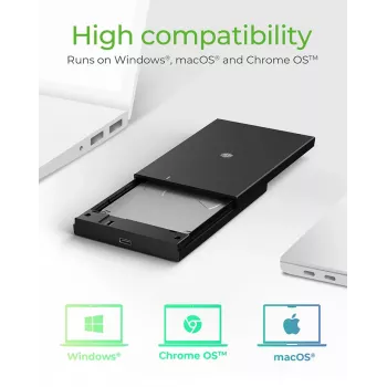 ICY BOX IB-200T-C3 θήκη SSD μαύρη 2,5 ιντσών