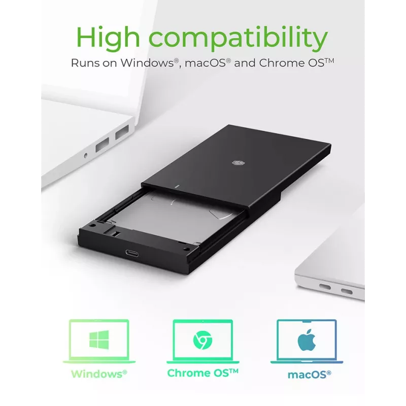 ICY BOX IB-200T-C3 θήκη SSD μαύρη 2,5 ιντσών