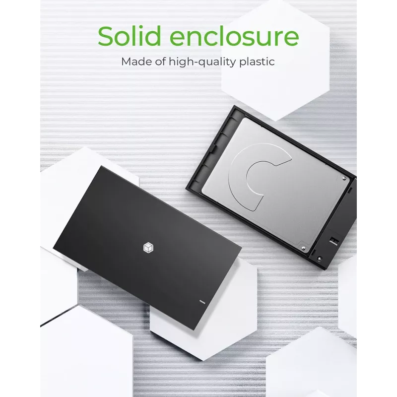 ICY BOX IB-200T-C3 θήκη SSD μαύρη 2,5 ιντσών