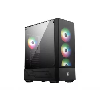 Κουτί PC MSI MAG FORGE 112R Midi-Tower μαύρο με γυαλί tempered, 3x120mm ανεμιστήρες μπροστά, υποστήριξη ATX/Micro-ATX/Mini-ITX