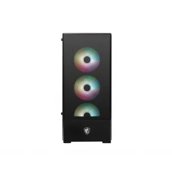 Κουτί PC MSI MAG FORGE 112R Midi-Tower μαύρο με γυαλί tempered, 3x120mm ανεμιστήρες μπροστά, υποστήριξη ATX/Micro-ATX/Mini-ITX