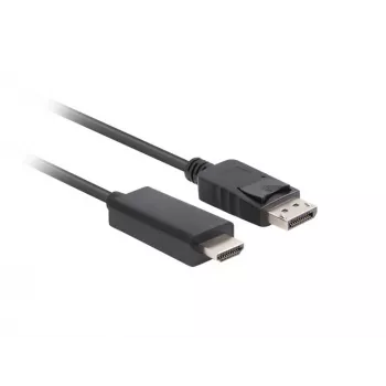 Προσαρμογέας καλωδίου LANBERG DisplayPort HDMI Μαύρο