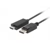 Προσαρμογέας καλωδίου LANBERG DisplayPort HDMI Μαύρο