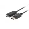 Προσαρμογέας καλωδίου LANBERG DisplayPort HDMI Μαύρο