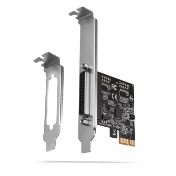 Axagon PCEA-P1N PCIe - 1x προσαρμογέας παράλληλης θύρας με SP & LP, PCIe, Parallel, Female, Full-height / Low-profile, PCIe 2.0, Κίνα