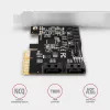 Axagon PCES-SA4X4 PCIe Controller - 4x εσωτερική θύρα SATA 6G, ASM1164, SP & LP